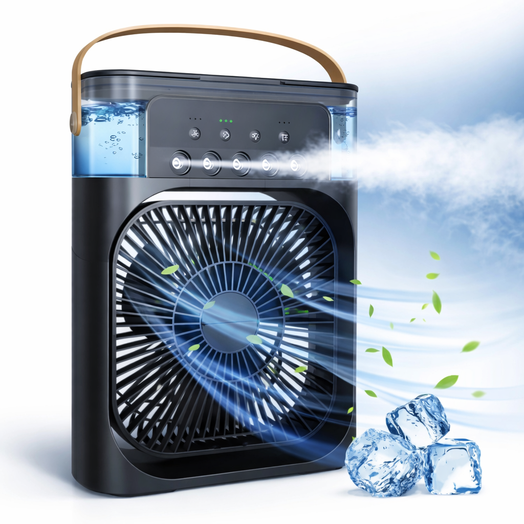 MINI ENFRIADOR DE AIRE PORTÁTIL CON VENTILACIÓN