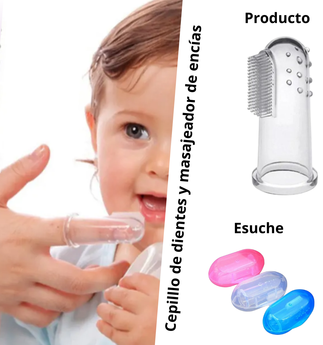 Cepillo de dedo para bebes